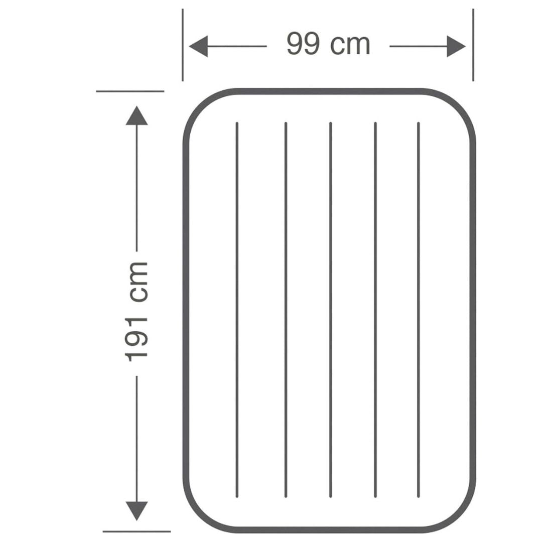 INTEX Twin Deluxe Single High Airbed