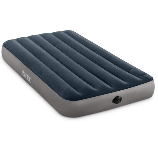 INTEX Twin DURA BEAM Single High Airbed with 2 Step Pump