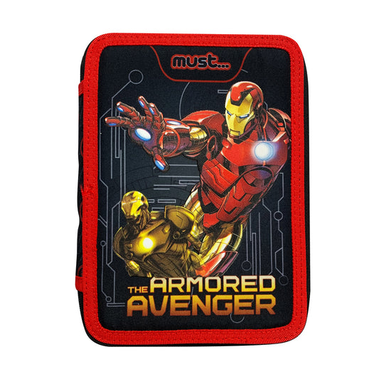 Must Iron Man Pencil Case Double