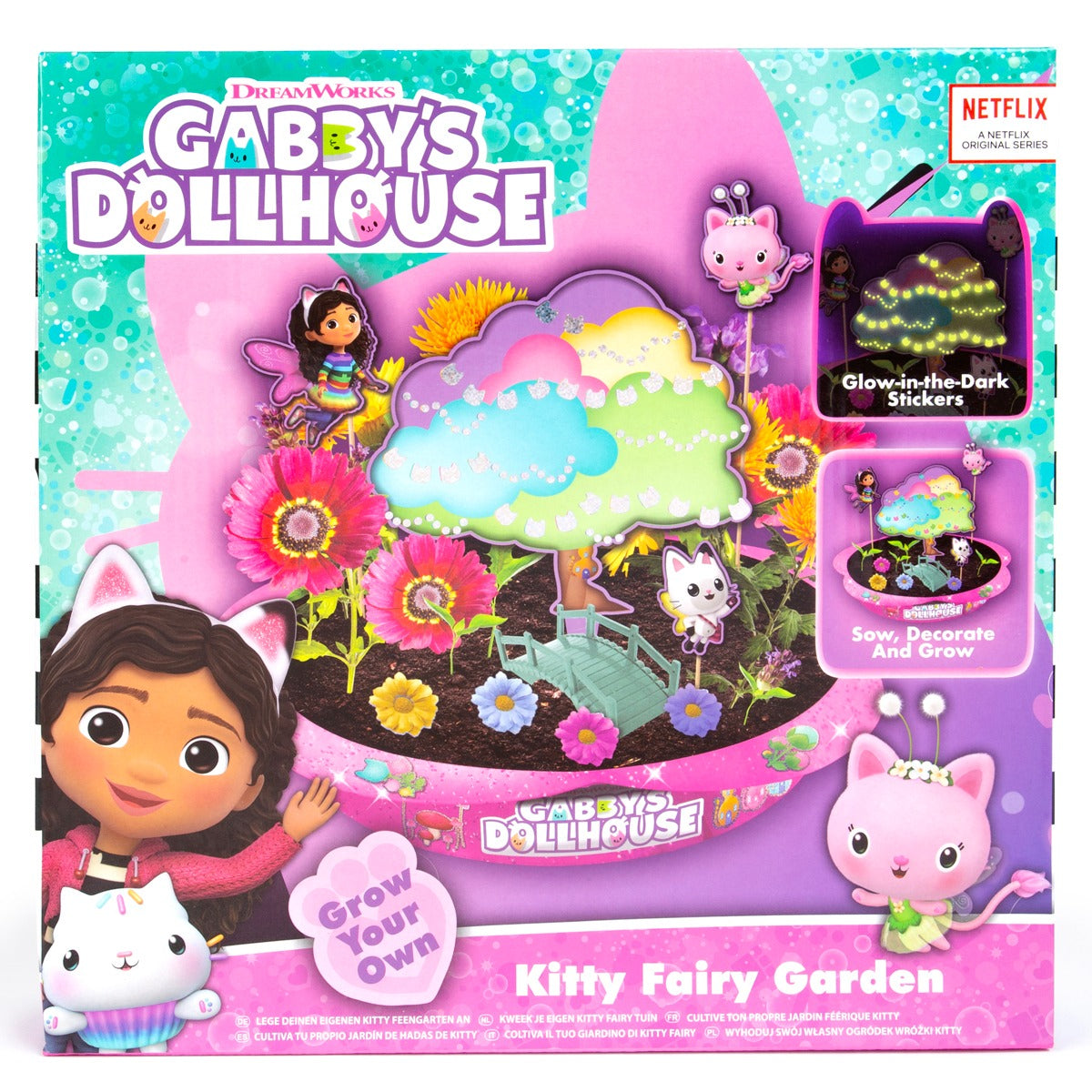 Gabby's Dollhouse Kitty Fairy Garden Set