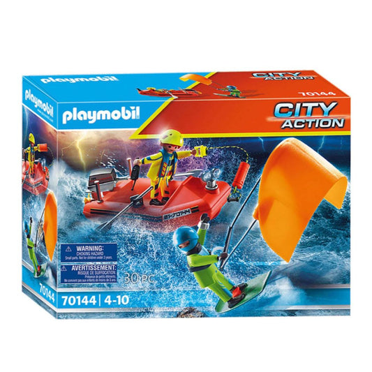 Playmobil City Action Kitesurfer Rescue with Boat