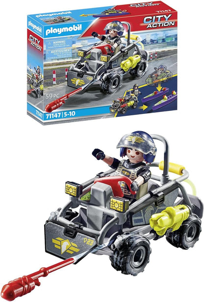 Playmobil City Action Tactical Multi Terrain Quad