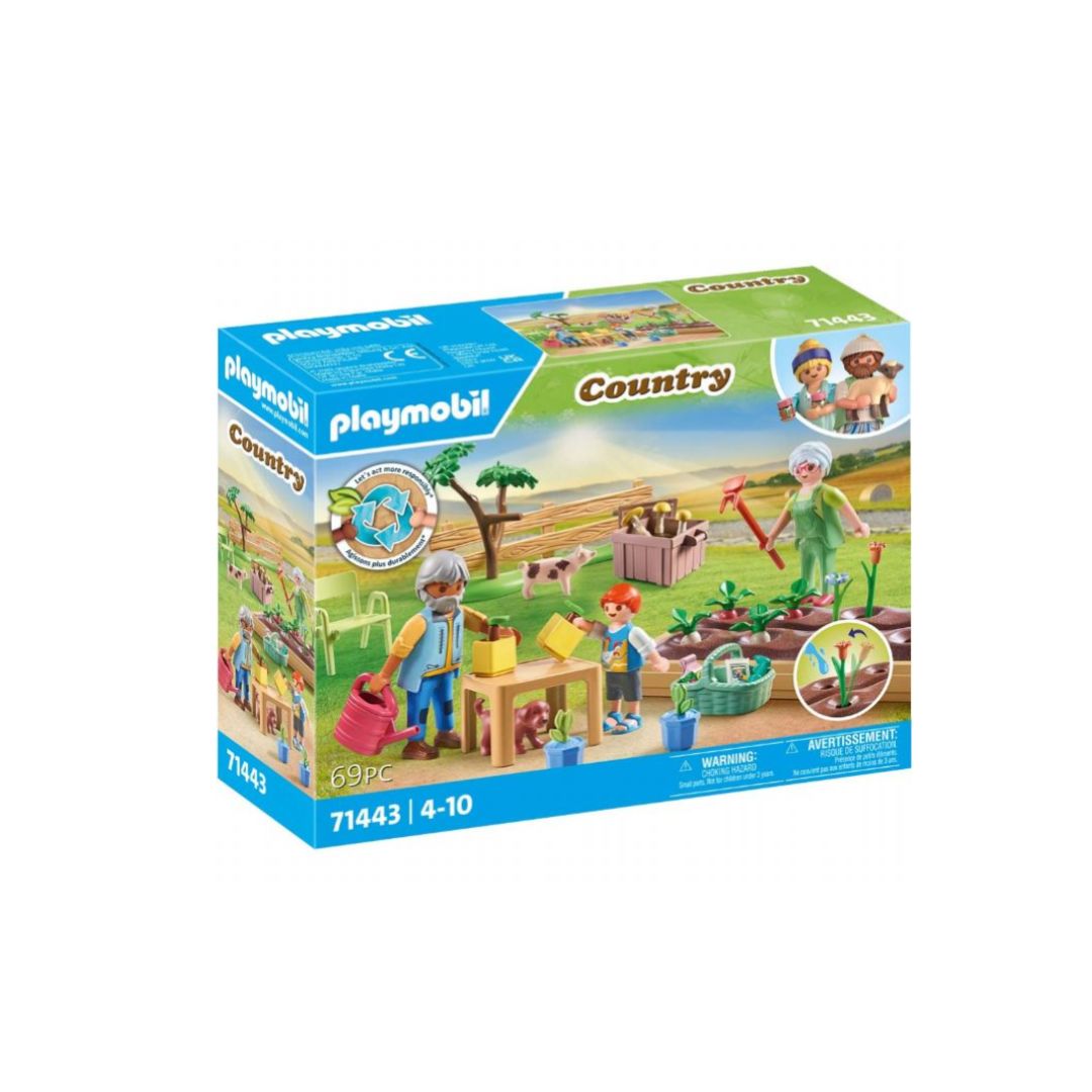 PLAYMOBIL Country Idyllic Kitchen Garden With Grandparents