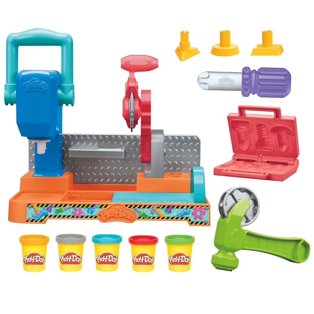 PlayDoh Tool Bench with Molds and Sawmill