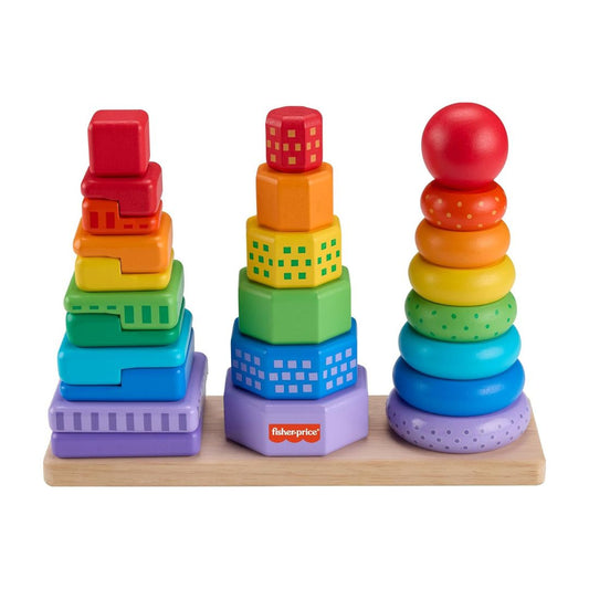 Toddler Toy Wooden Stacking Shape Sorter
