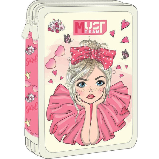 Must Double Pretty Girl Pencil Case
