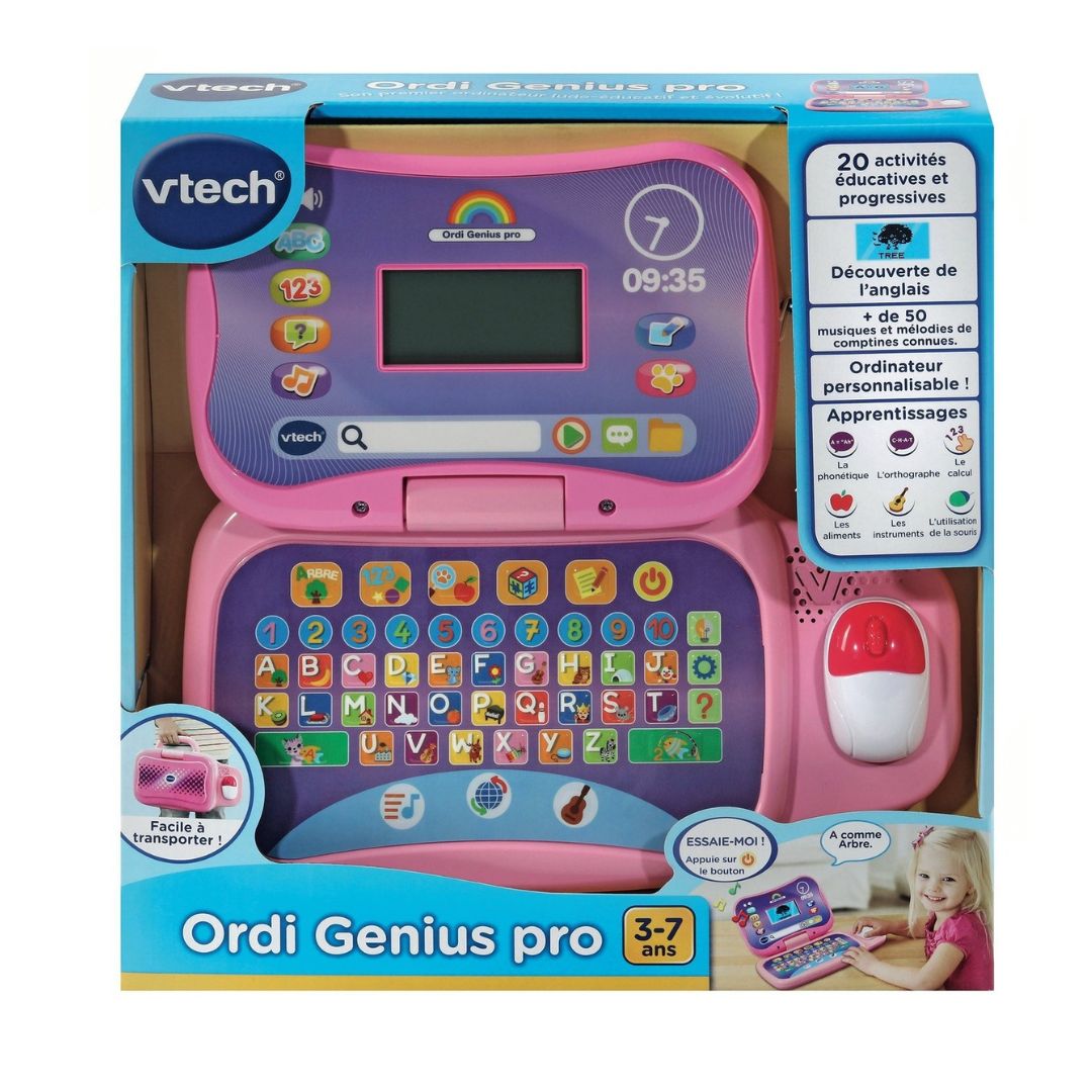 VTech Genius Pro Pink Laptop (French)