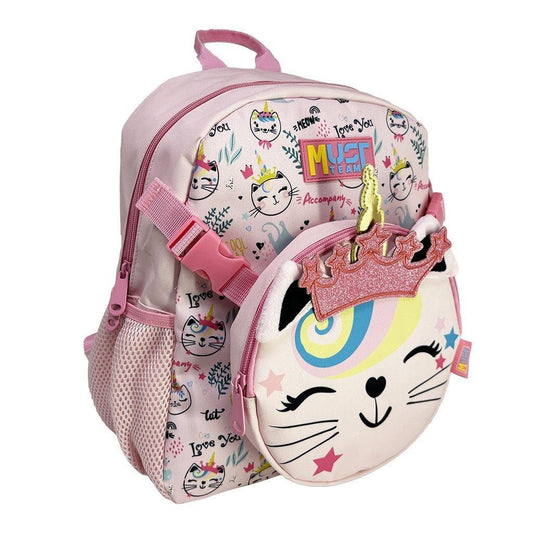 School Backpack Must Team Cat