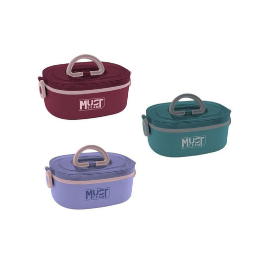 Must Lunch Box 750ml Stainless Steel Assorted