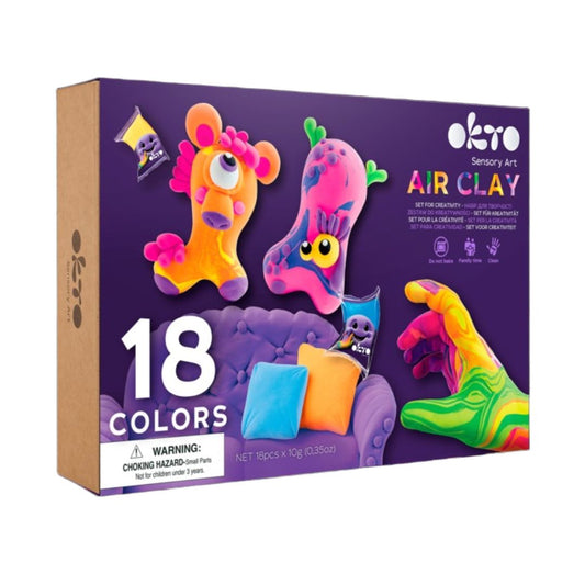 Air Clay Creativity Kit 18 Colors