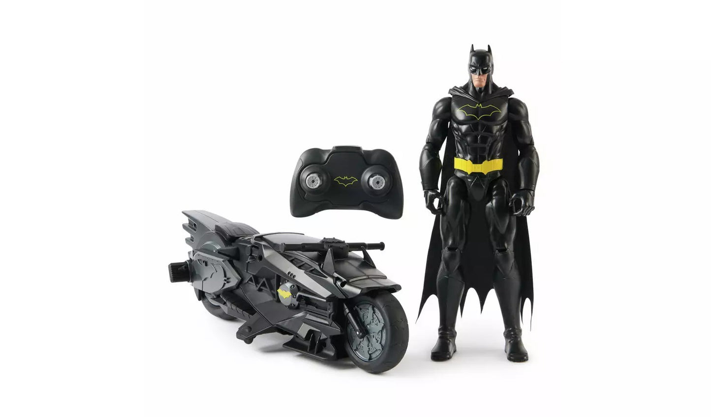 Batman RC Batcycle and 12 Inch