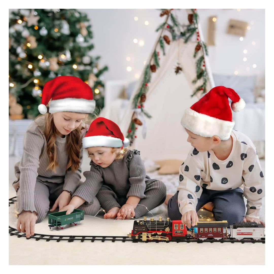 Electric Light Music Smoke Christmas Rail Train