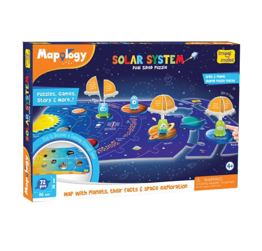 Mapology Solar System Dual Sided Puzzle