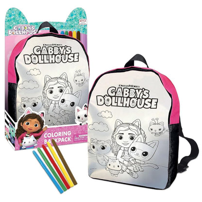 Gabby's Dollhouse Colouring Backpack