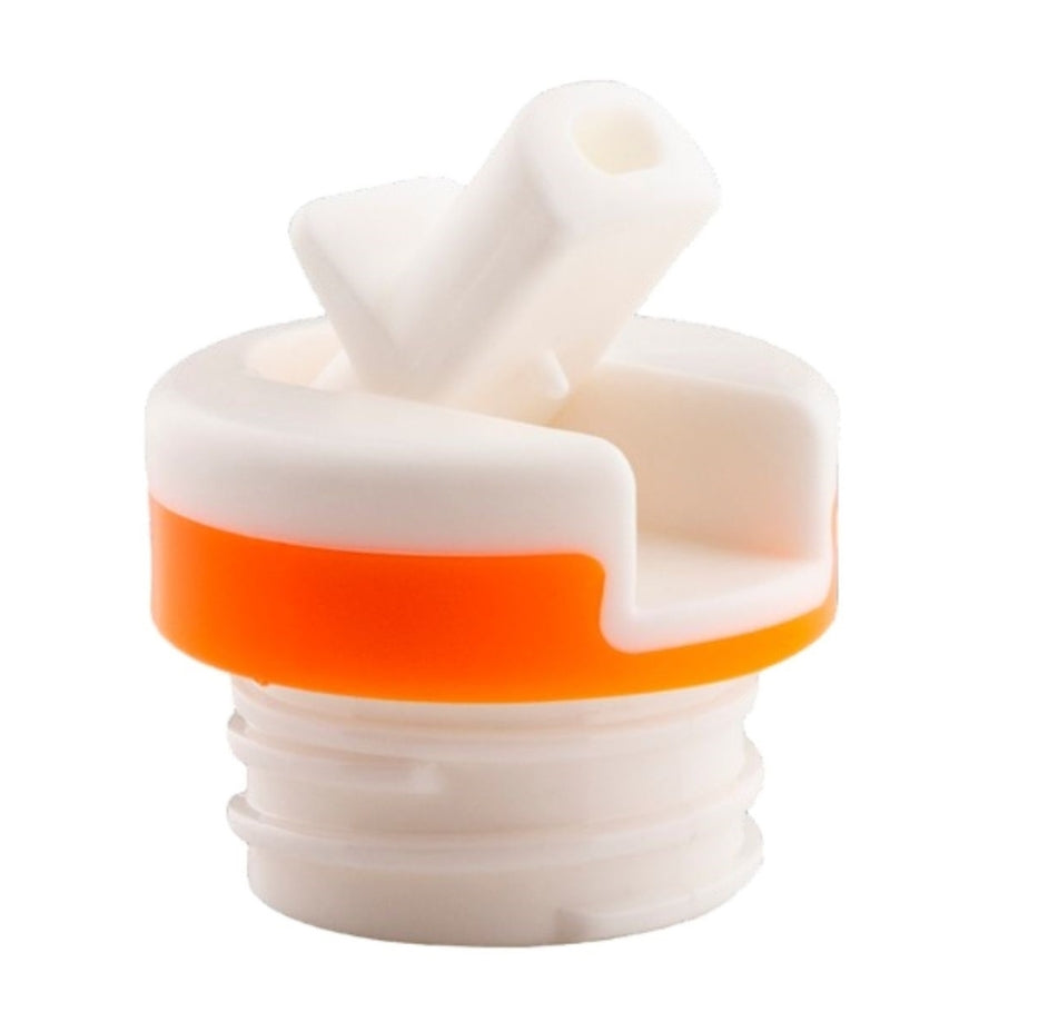 Water Bottle Lid White Orange