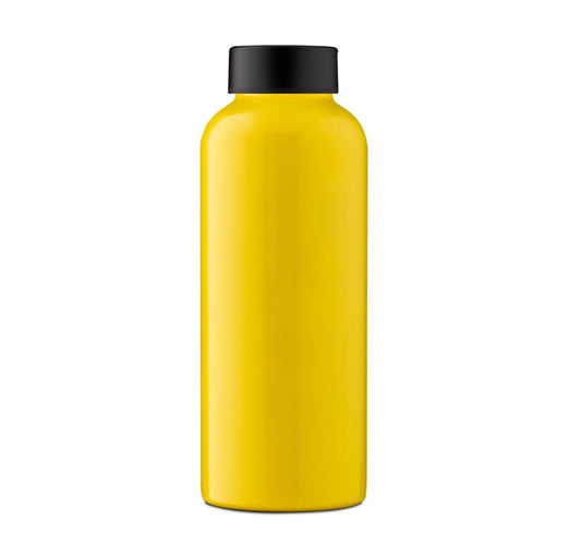 Single Wall Stainless Steel Bottle Yellow 500ml