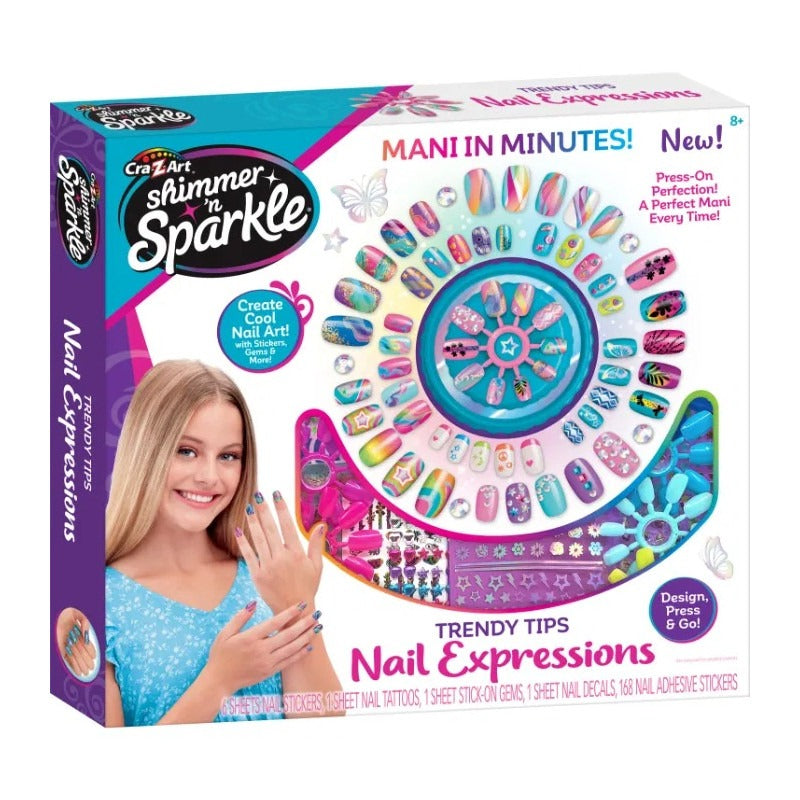 Shimmer n Sparkle Trendy Tips Nail Expressions