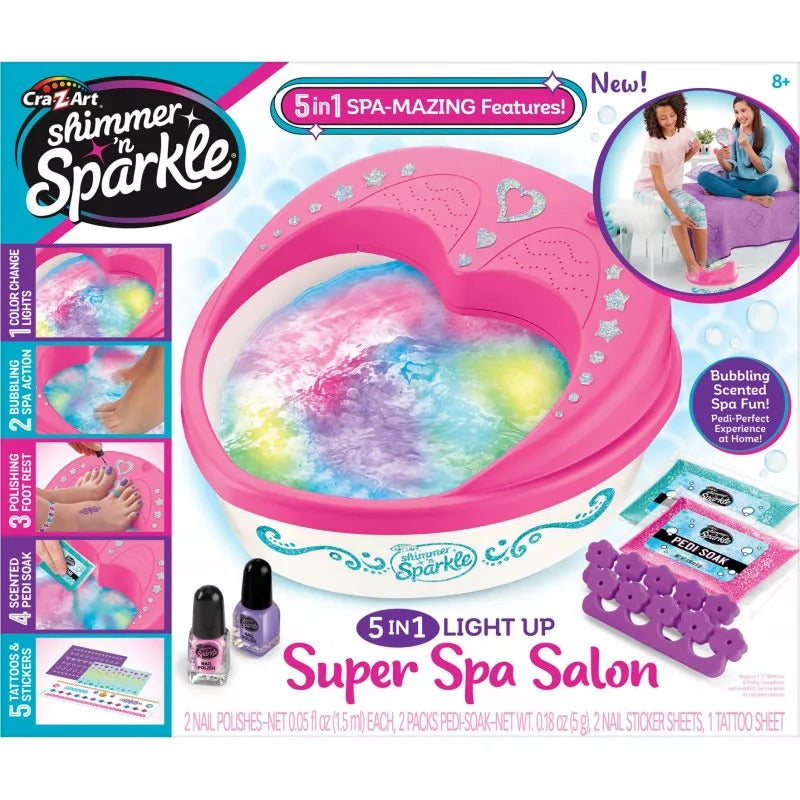 Shimmer N Sparkle Sns 5 In 1 Light Up Super Spa Salon