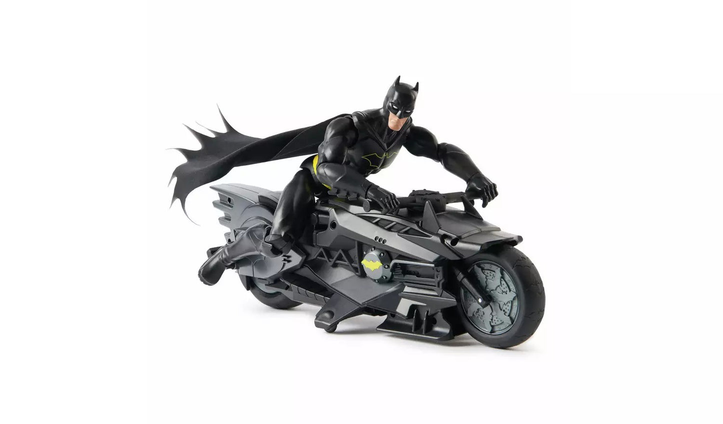 Batman RC Batcycle and 12 Inch