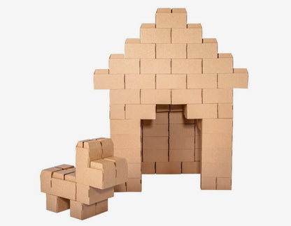 Rikbits Brown Color Building Blocks (110 Pieces)