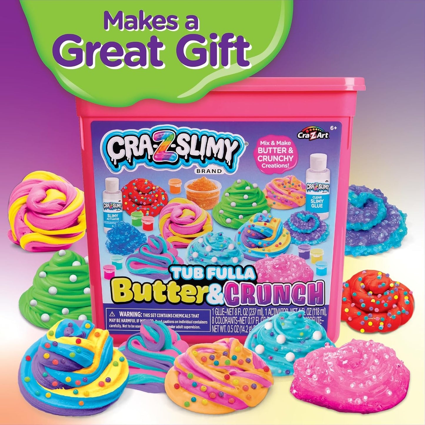 CRA-Z-Slimy Tub Fulla Butter & Crunch DIY Slime Kit