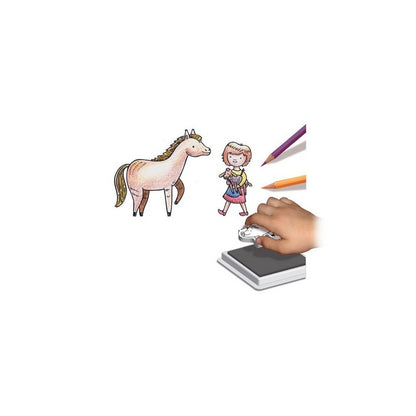 Stamping characters from My Little Farm