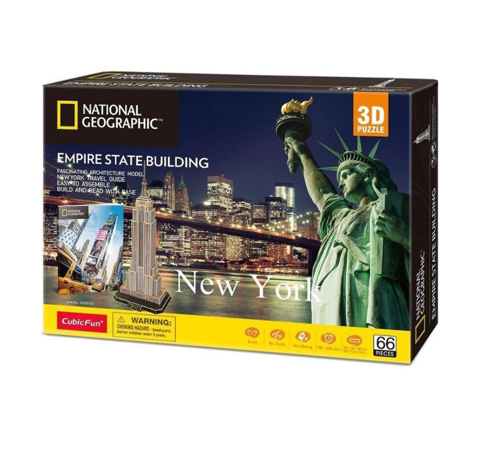 Cubic Fun National Geographic 3D Puzzle Empire State Building (66 Pieces)