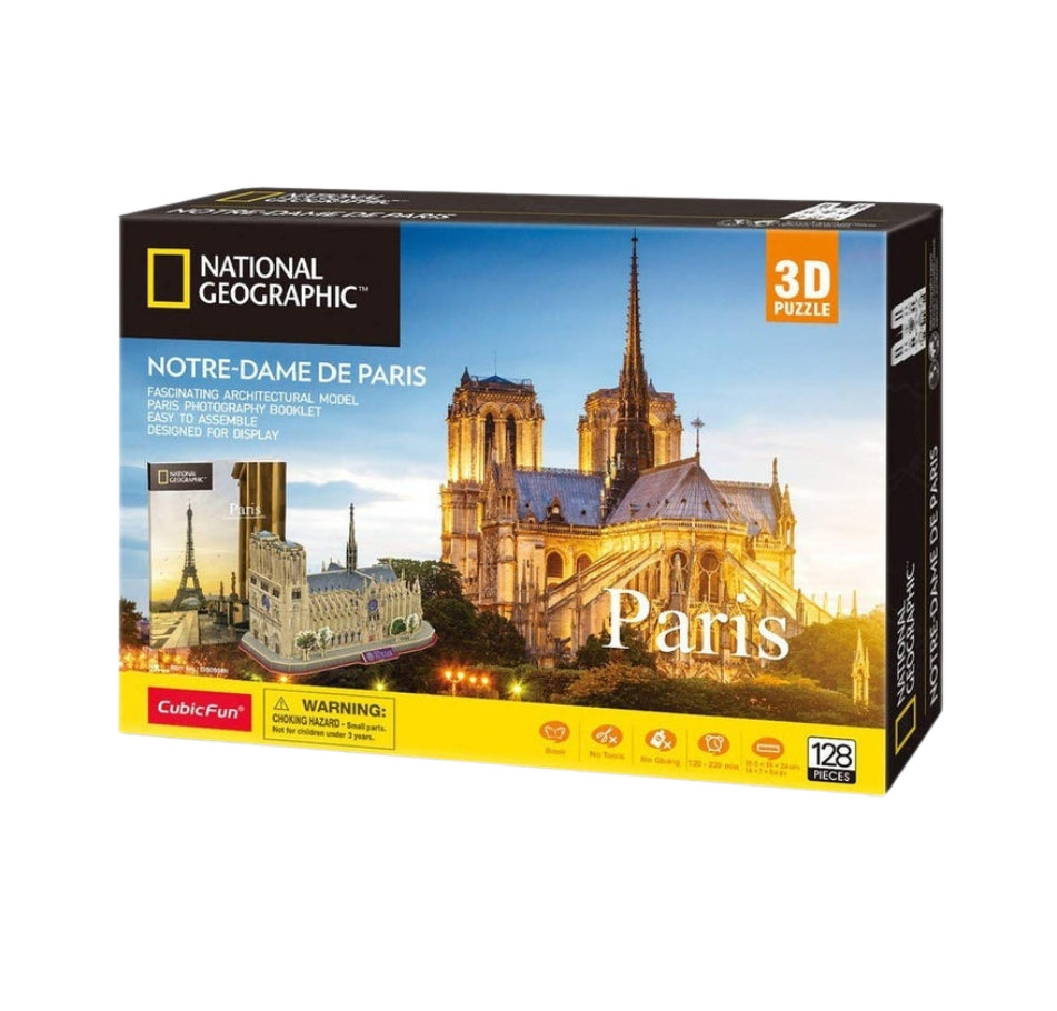 Cubic Fun 3D Puzzle Notre Dame De Paris (128 Pieces)