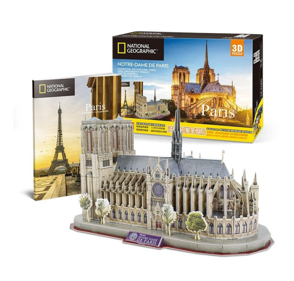 Cubic Fun 3D Puzzle Notre Dame De Paris (128 Pieces)