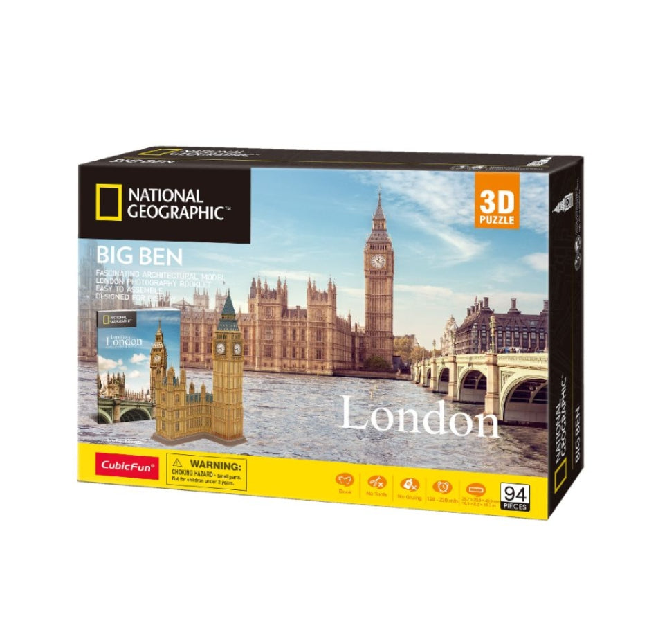 Cubic Fun National Geographic 3D Puzzle Big Ben (94 Pieces)