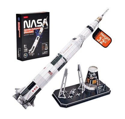 Cubic Fun Nasa 3D Puzzle Apollo Saturn V Rocket (136 Pieces)