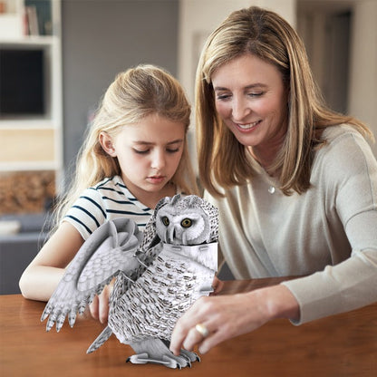 Cubic Fun National Geographic 3D Puzzle Snowy Owl (62 Pieces)