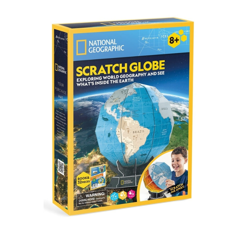 Cubic Fun National Geographic 3D Puzzle Globe (32 Pieces)