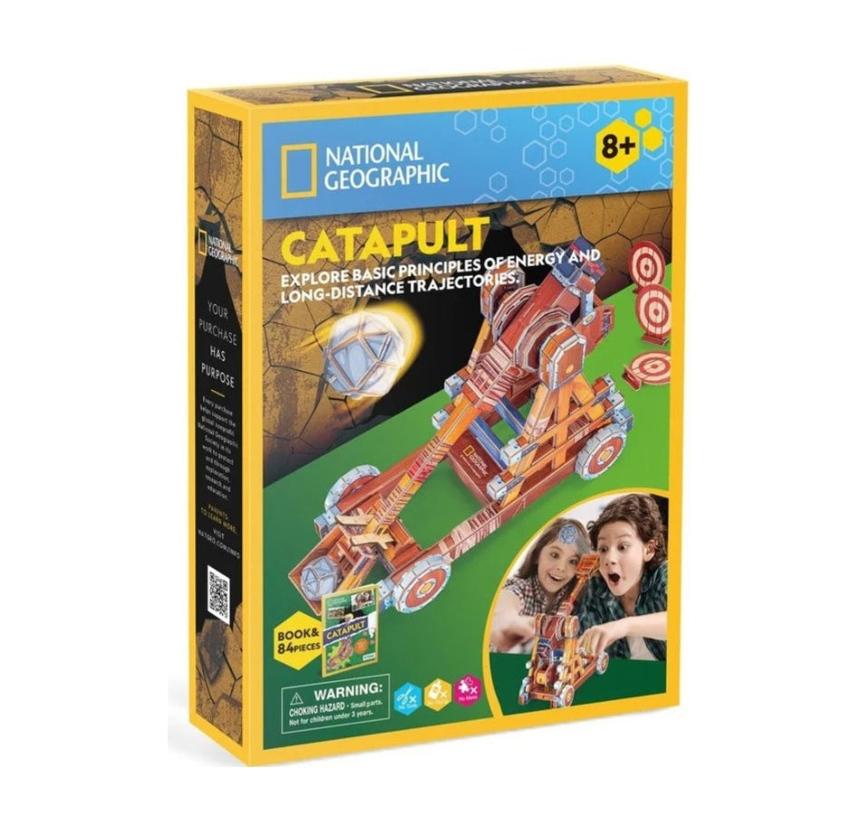 Cubic Fun National Geographic 3D Puzzle Catapult (84 Pieces)