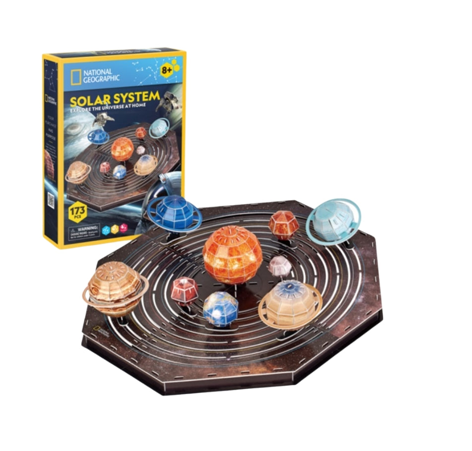 Cubic Fun National Geographic 3D Puzzle Solar System (173 Pieces)