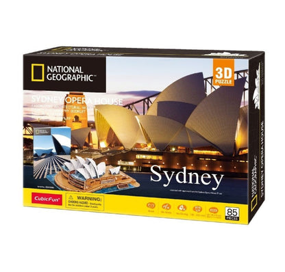 Cubic Fun National Geographic 3D Puzzle Sydney Opera House (85 Pieces)