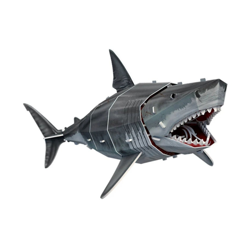 Cubic Fun National Geographic 3D Puzzle Great White Shark (78 Pieces)