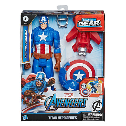 Marvel Avengers Blast Gear Titan Hero Series Figure - Captain America