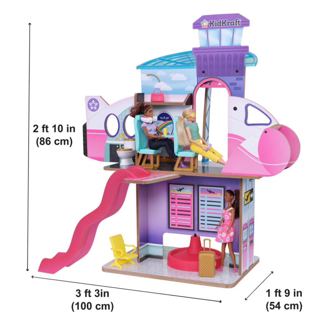 KidKraft Luxe Life 2in1 Doll Airport and Jet