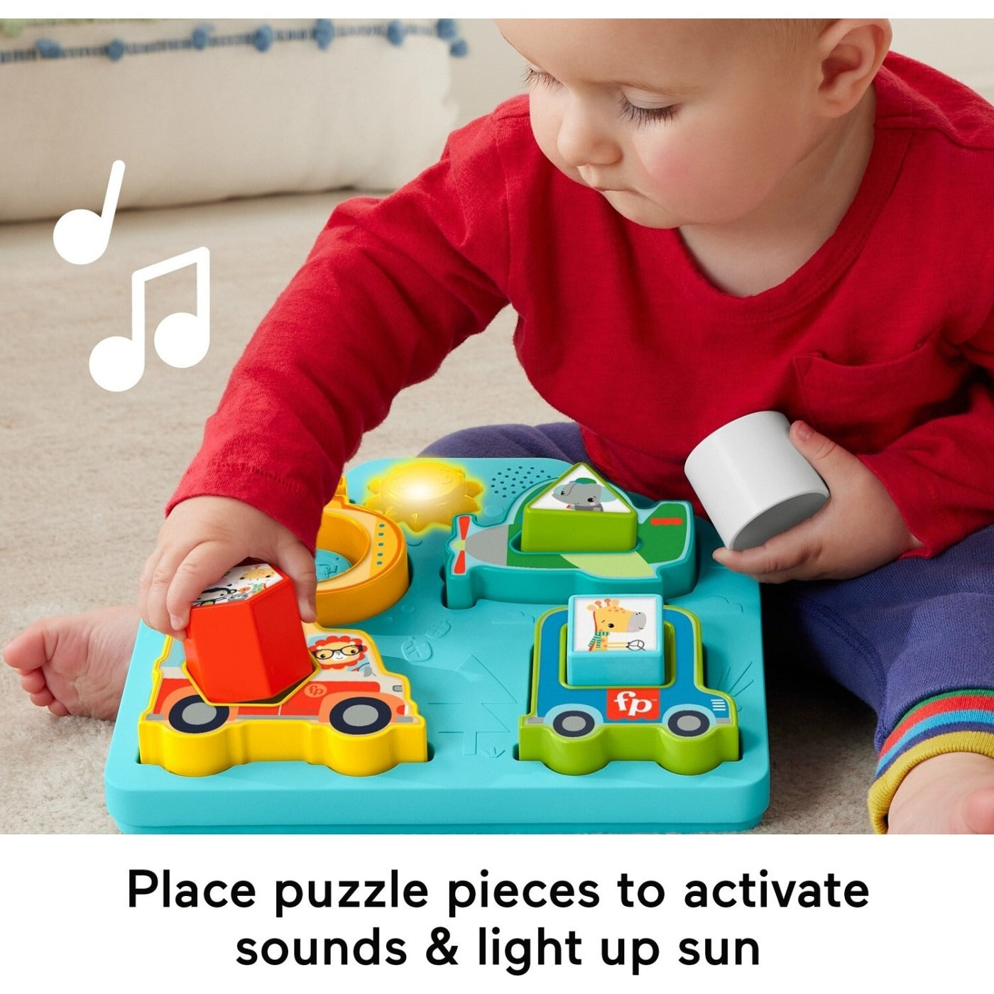 Fisher Price Shapes and Sounds Vehicle Puzzle