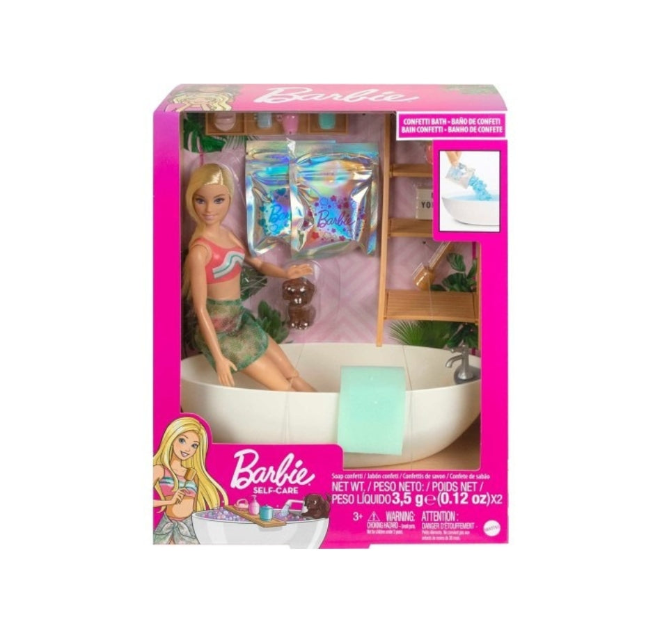 Barbie Confetti Soap Bath Playset