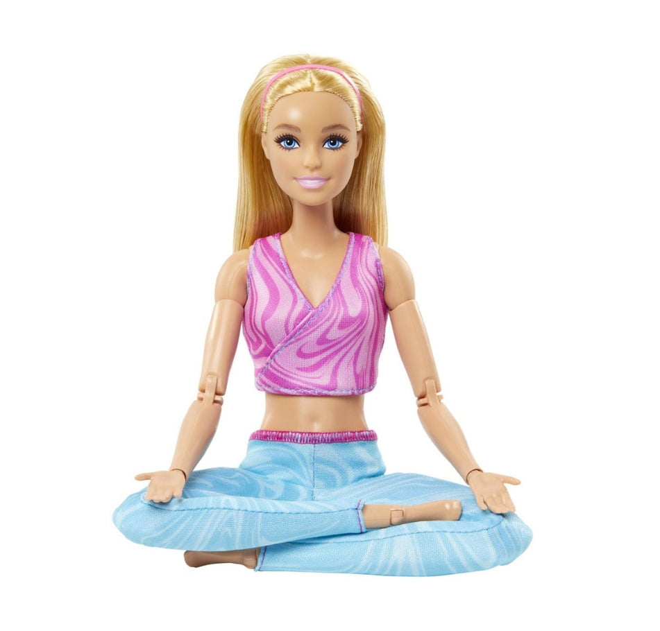 Barbie Made to Move doll Blonde In Blue Leggings