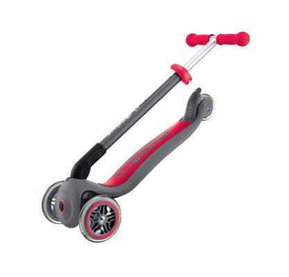 Globber Primo Foldable 3 Wheel Scooter Fantasy Lights (Grey & Red)