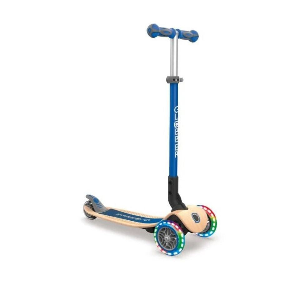 Globber Primo Foldable Wood Scooter (Light Blue)