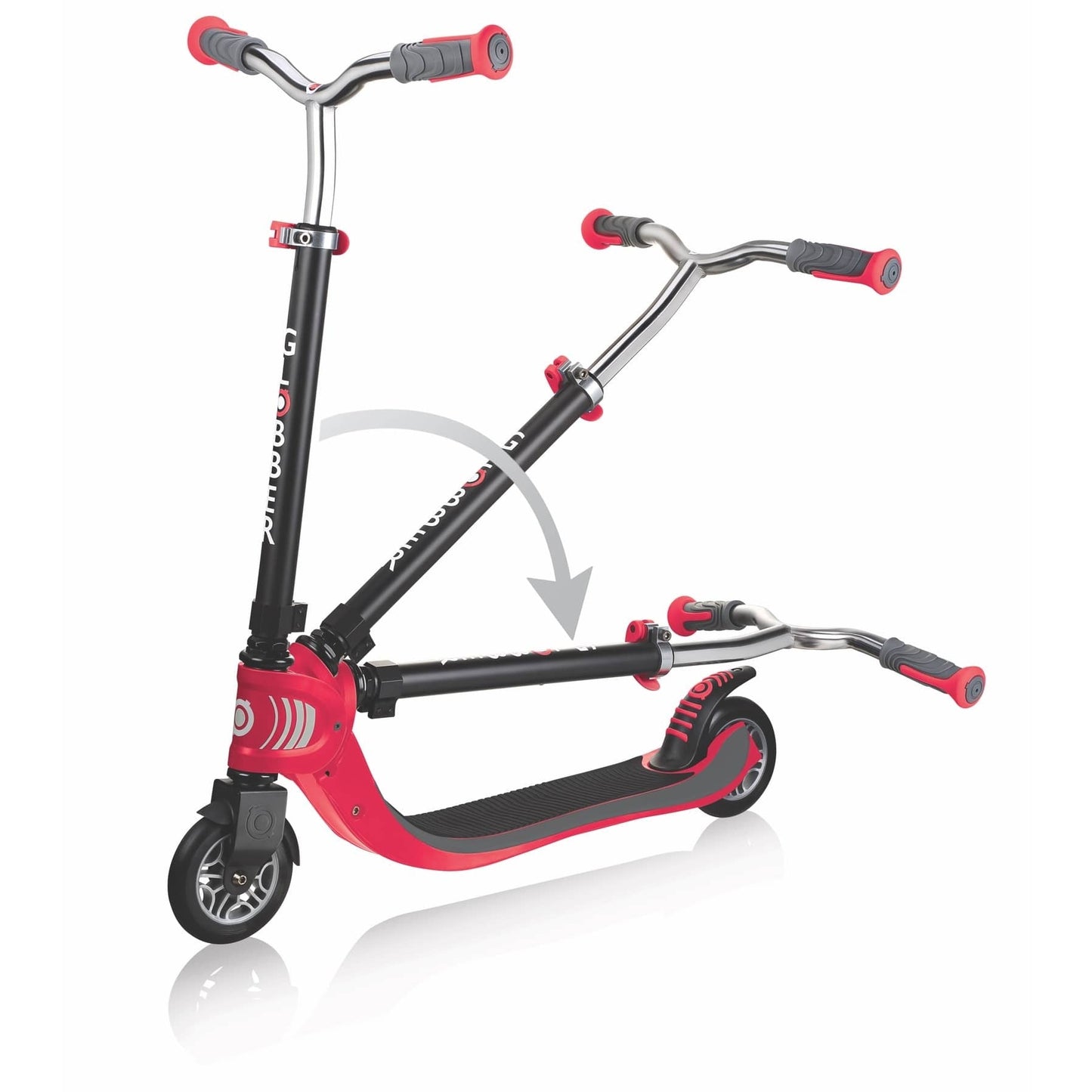 Globber Flow Foldable Scooter (Black & Red)