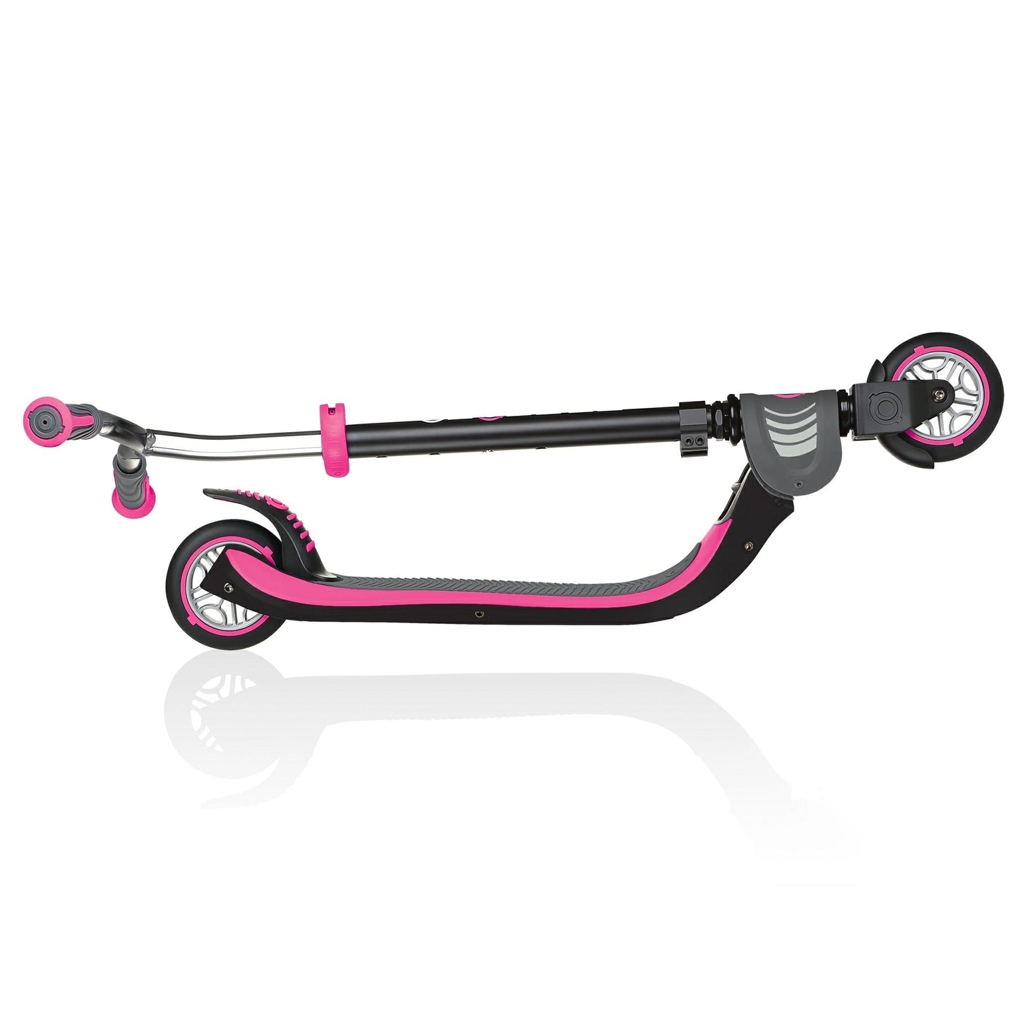 Globber Flow Foldable 125 Scooter (Black & Pink)