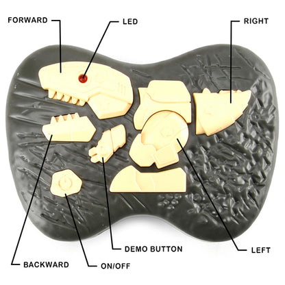 RC Roaring Raptor Grey Remote Control Dinosaur