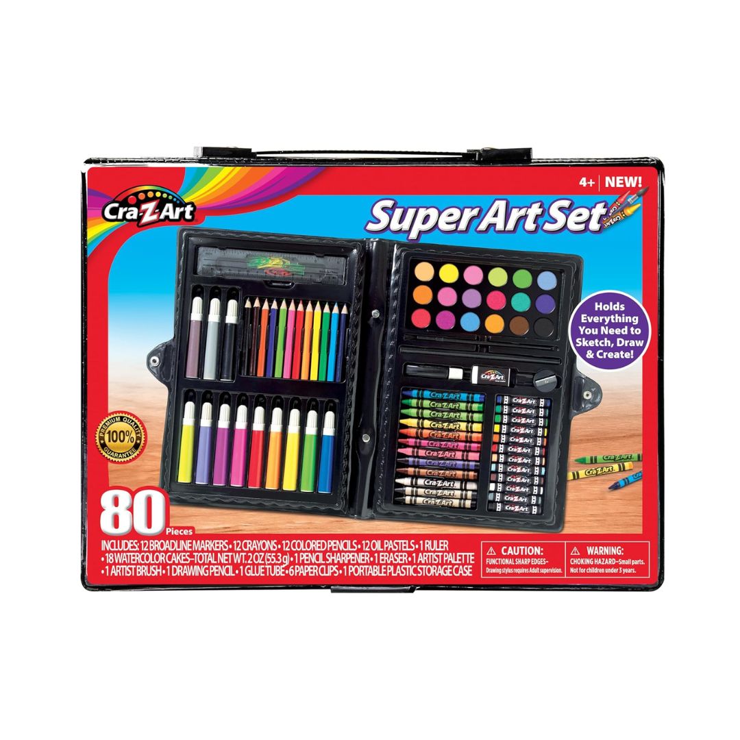 Cra-Z-Art Super Art Set, 80 Pieces