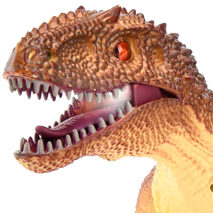RC Roaring Raptor Brown Remote Control Dinosaur