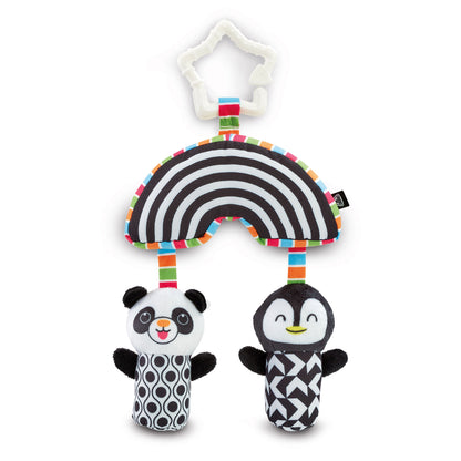 Black & White Baby Wind Chimes Sensory Pram Toy